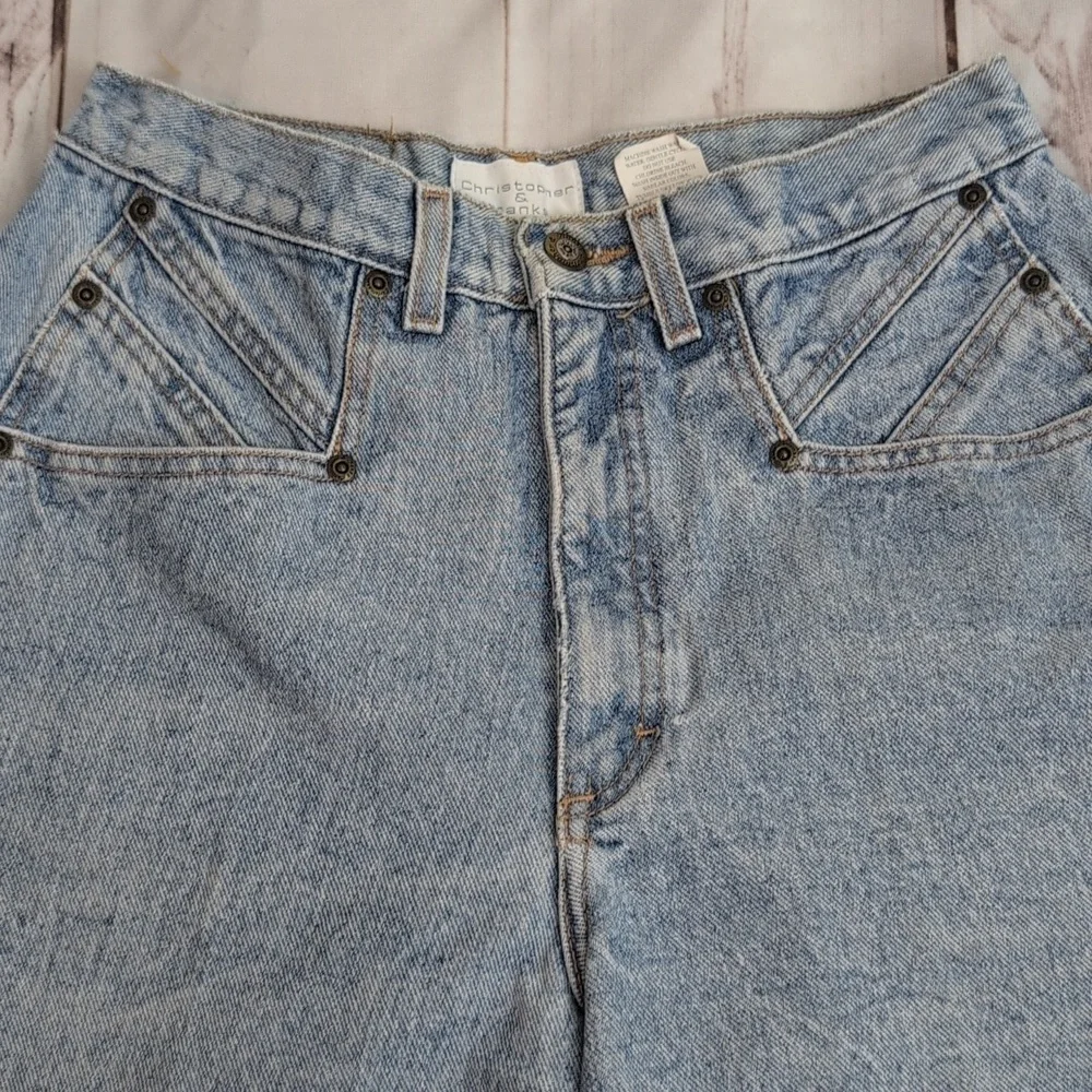 Vintage Christopher & Banks High Rise 90s Y2K  Light Wash size 10 Denim Shorts